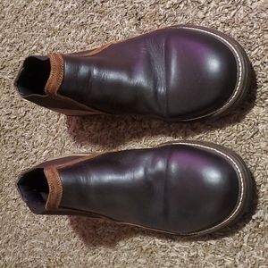 Naot round toe slip on Chelsea boot